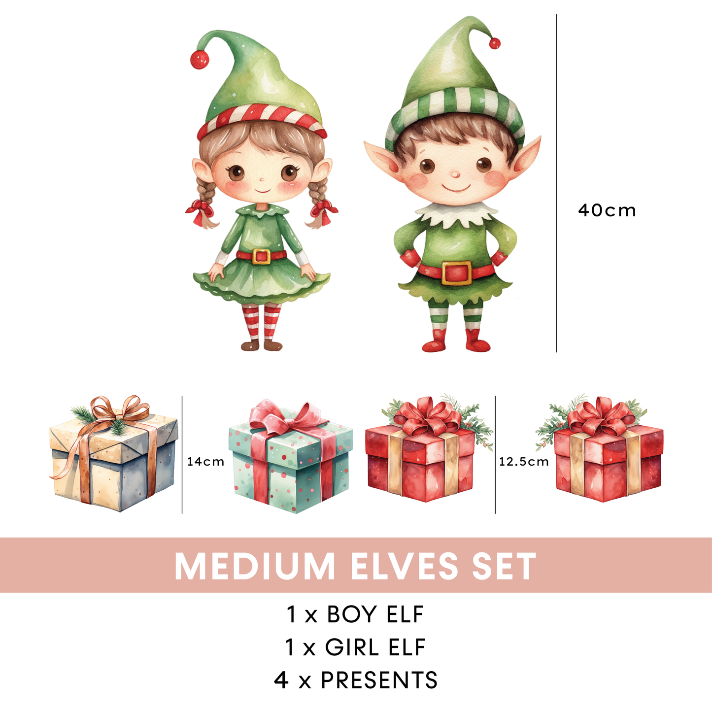Elves Wall Decals Set