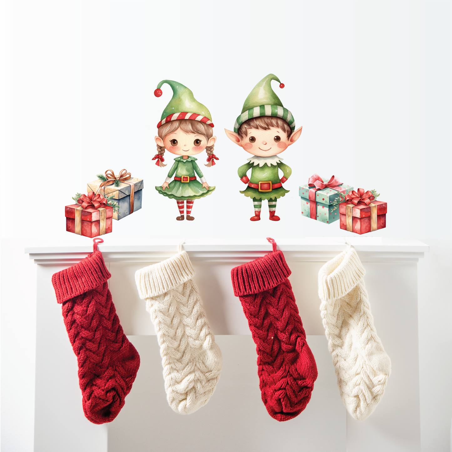 Elves Wall Decals Set