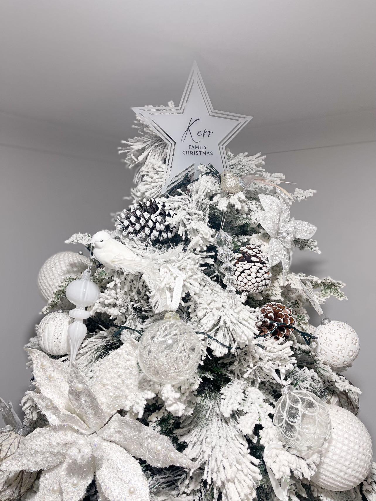Personalised Christmas Star Topper