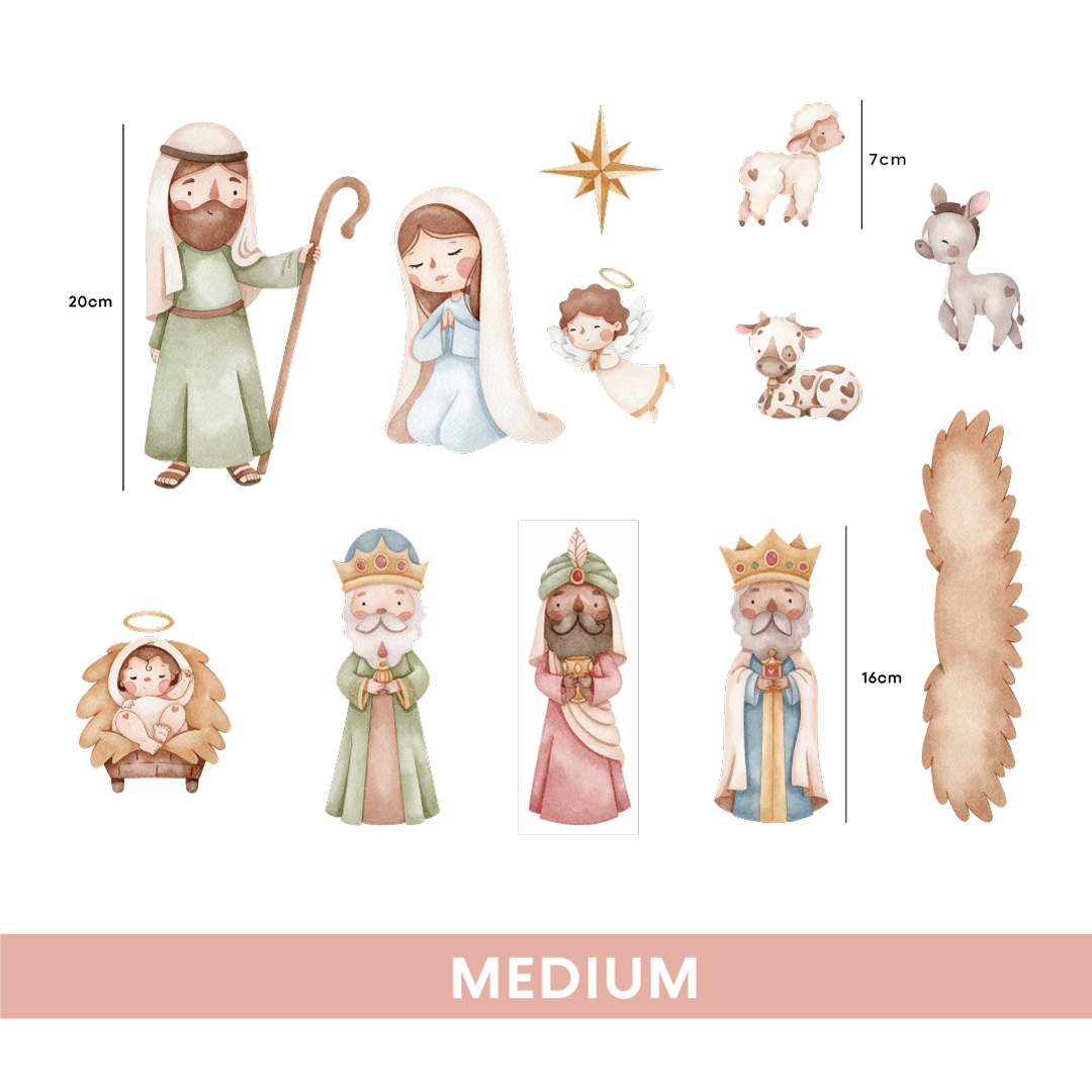 Nativity Scene Wall Decal Set