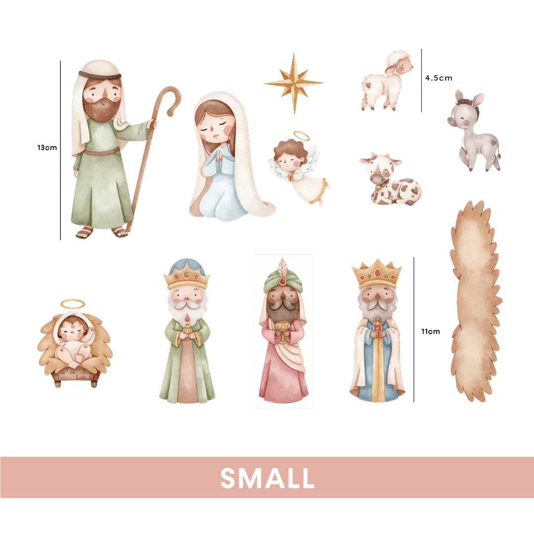 Nativity Scene Wall Decal Set