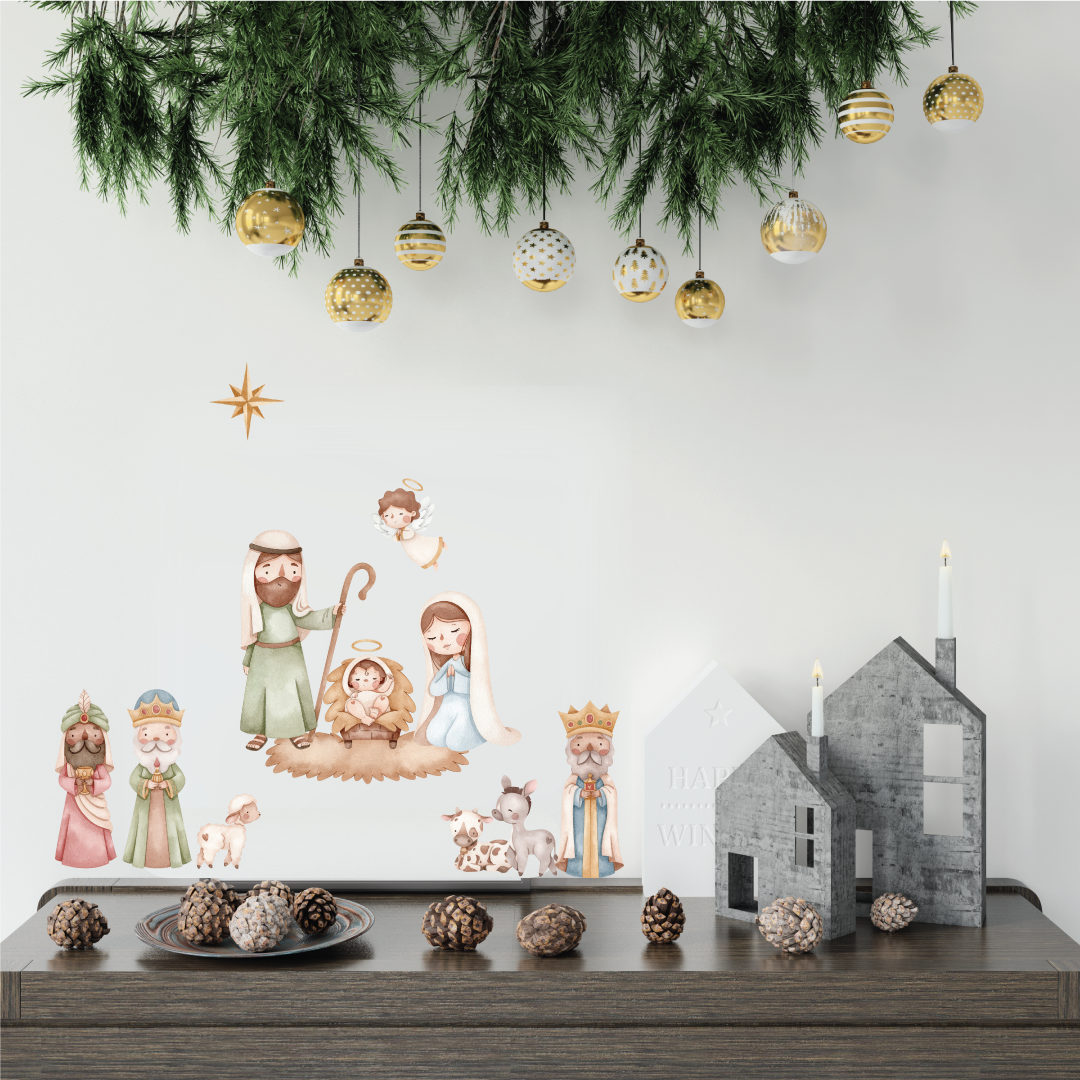 Nativity Scene Wall Decal Set