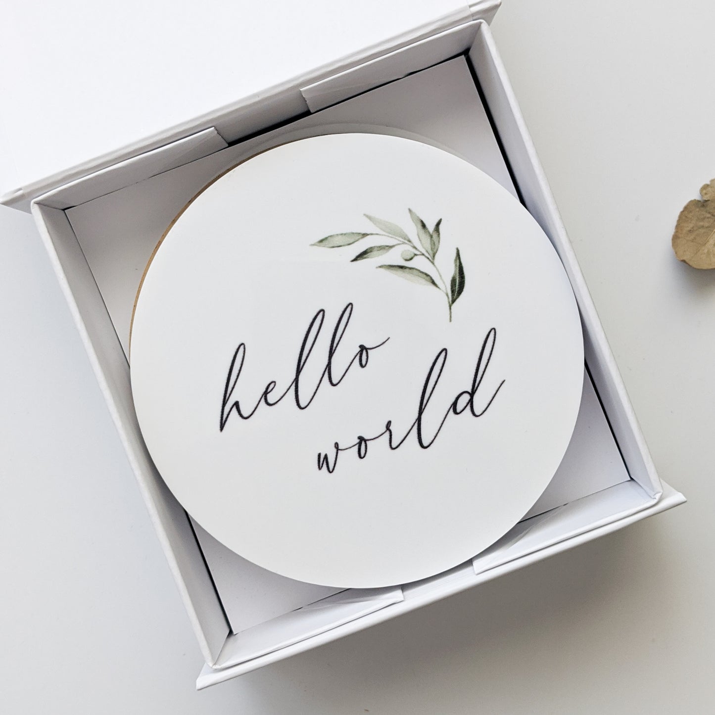 Olive Leaf Milestone Plaques