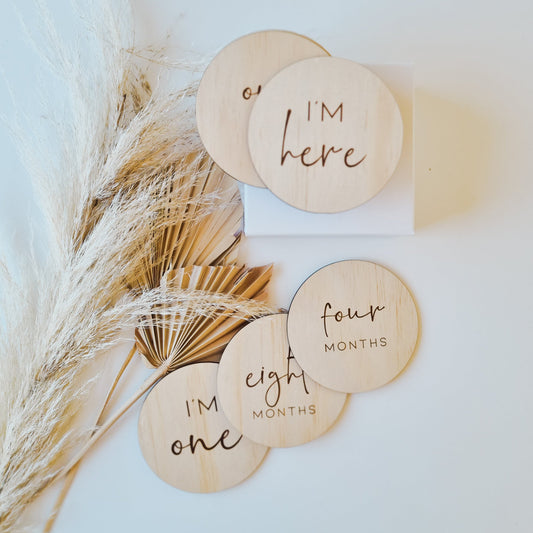 Engraved Wooden Milestone Plaques