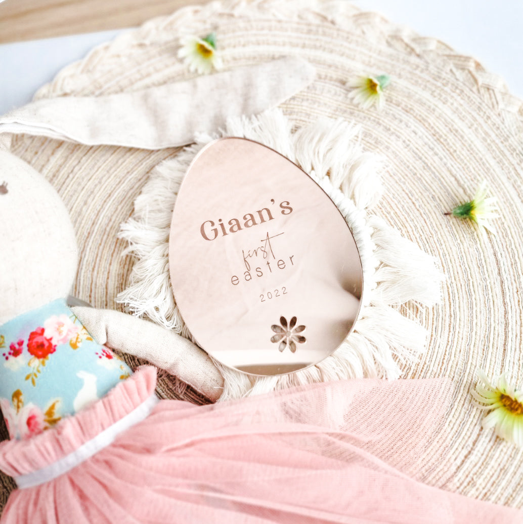 My First Easter Flower Plaque