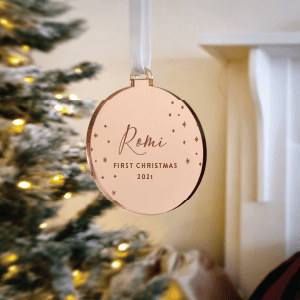 2D Personalised Christmas Bauble