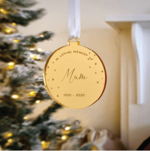 2D Personalised Christmas Bauble