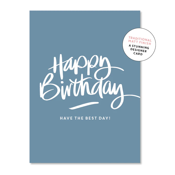 Birthday Script - Blue