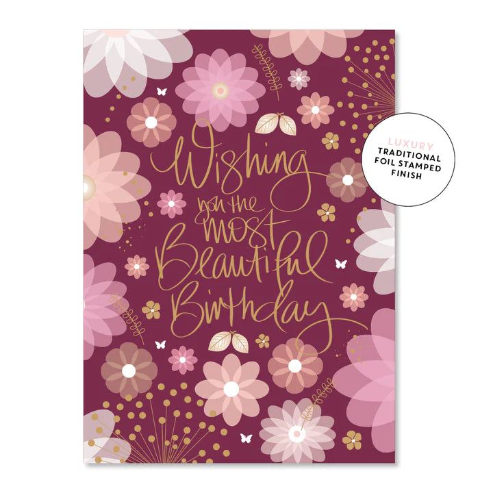 Floral beautiful birthday