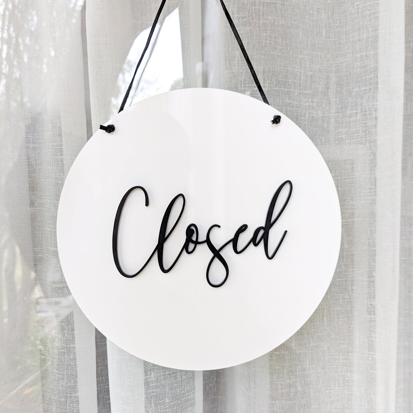 Open and Close 3D Sign