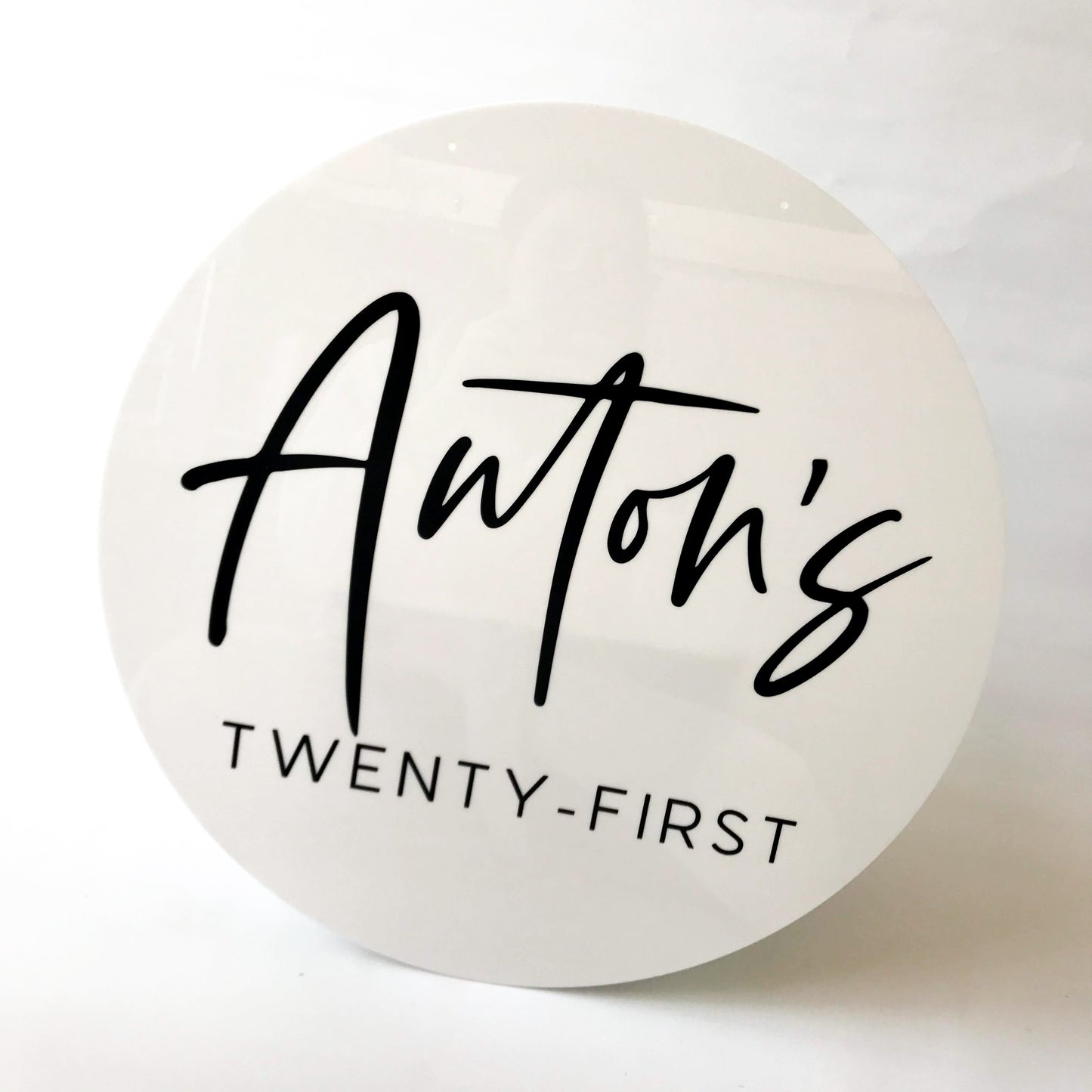 3D Round Sign - Design 6