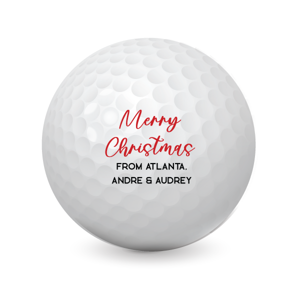 Christmas Golf Balls - Pack of 3