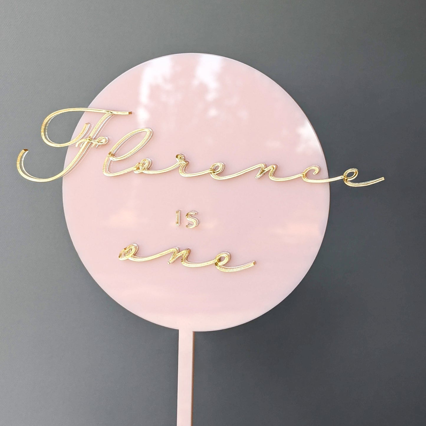 Name + Number Cake Topper