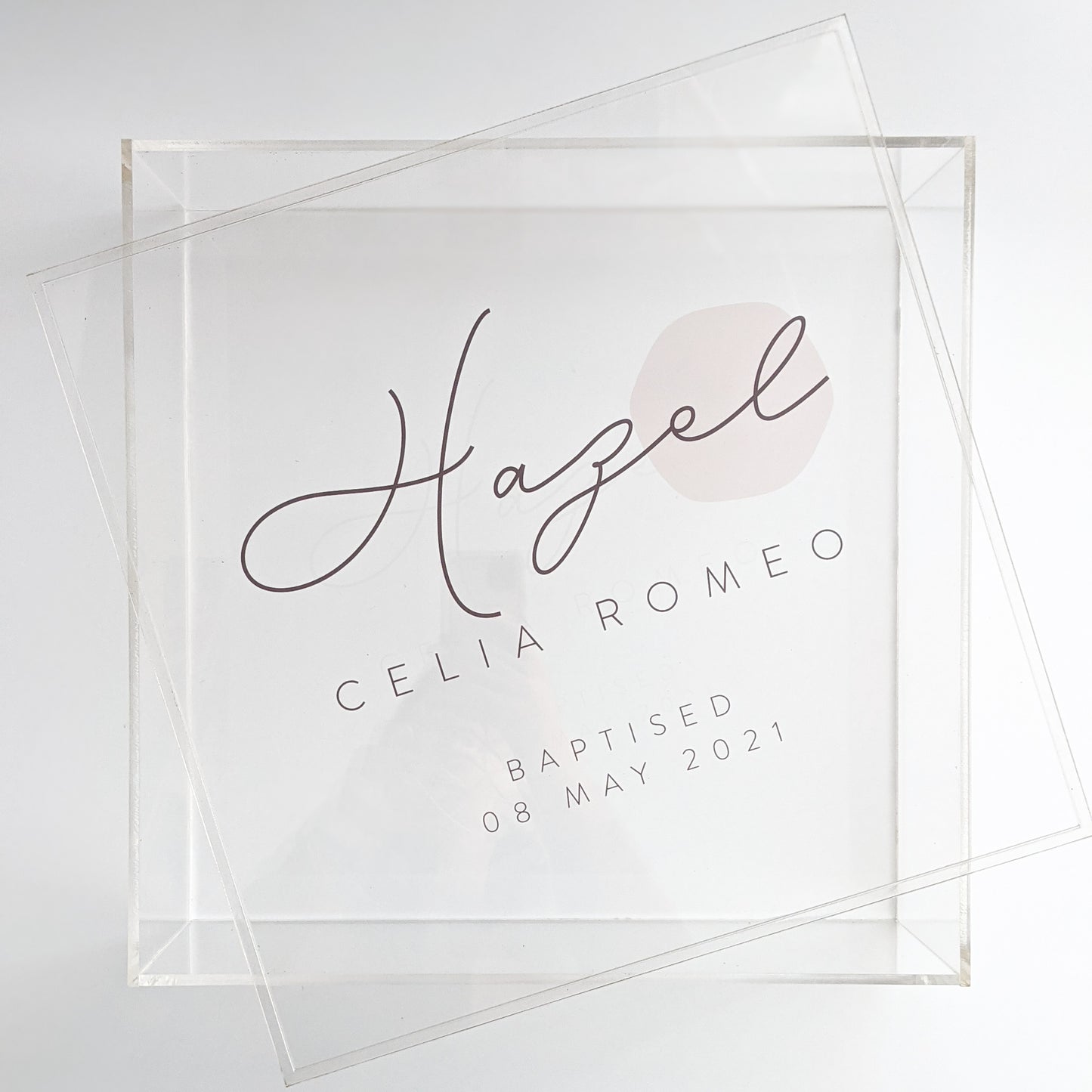 Acrylic Keepsake Box - Custom Design