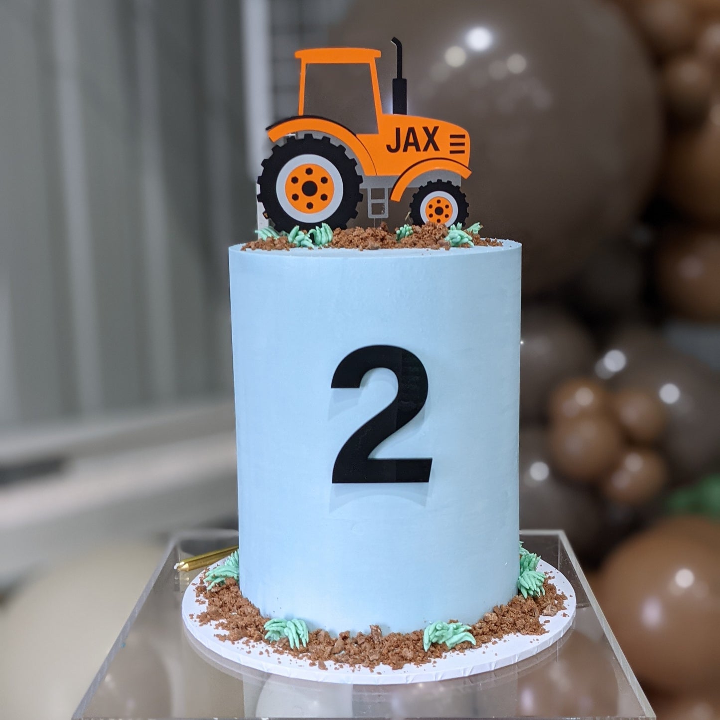San Serif Single Digit Cake Topper