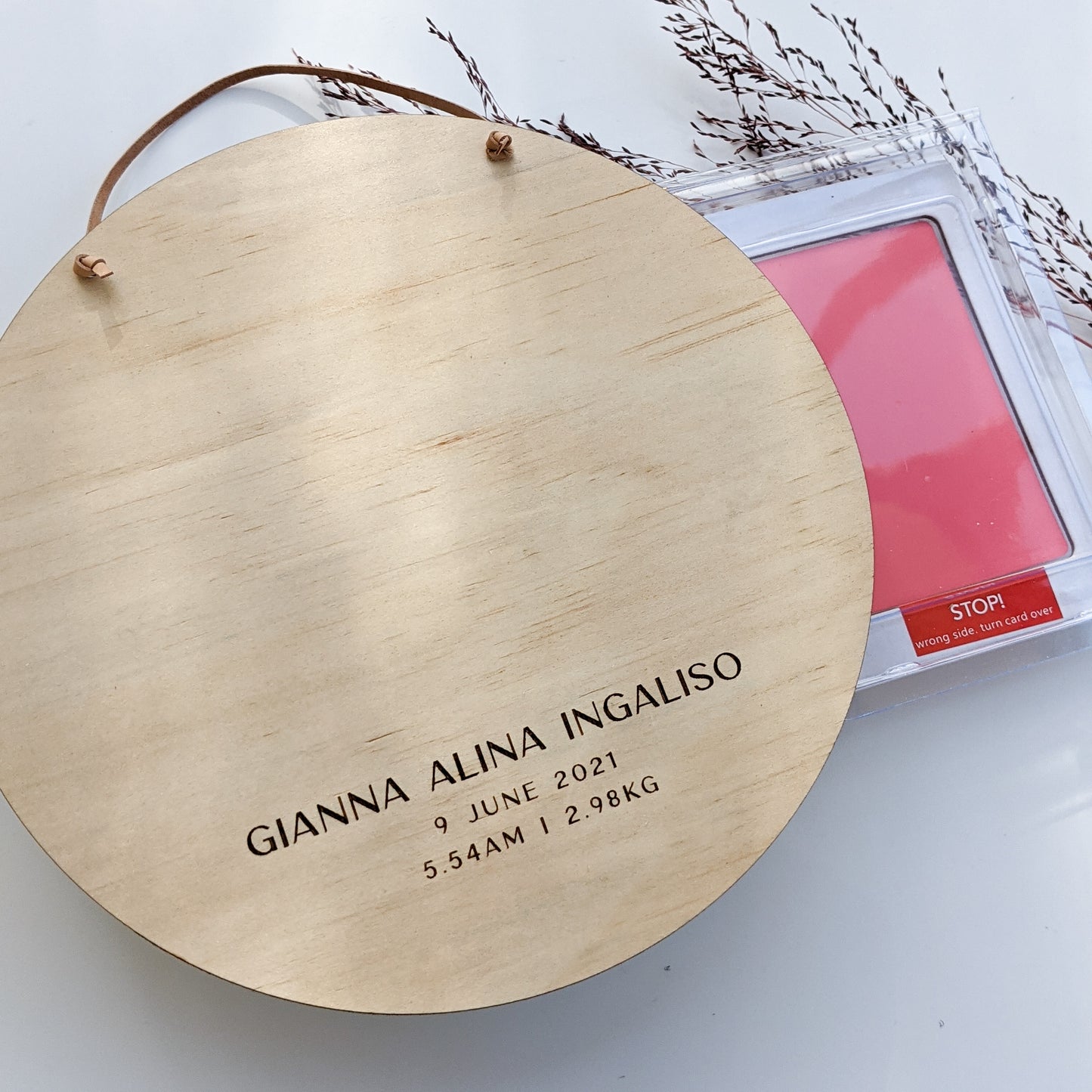 Inkless Handprint Plaque