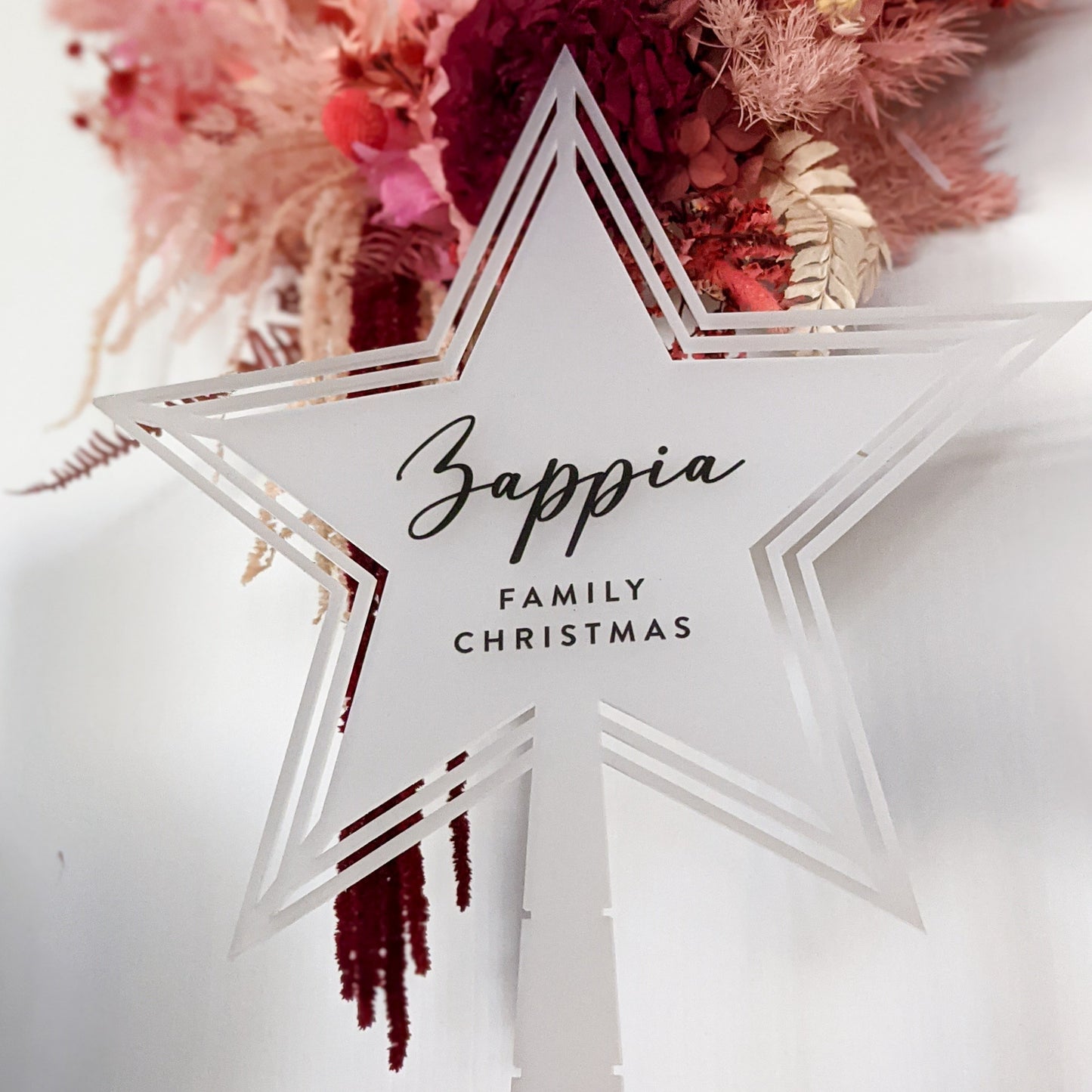 Personalised Christmas Star Topper