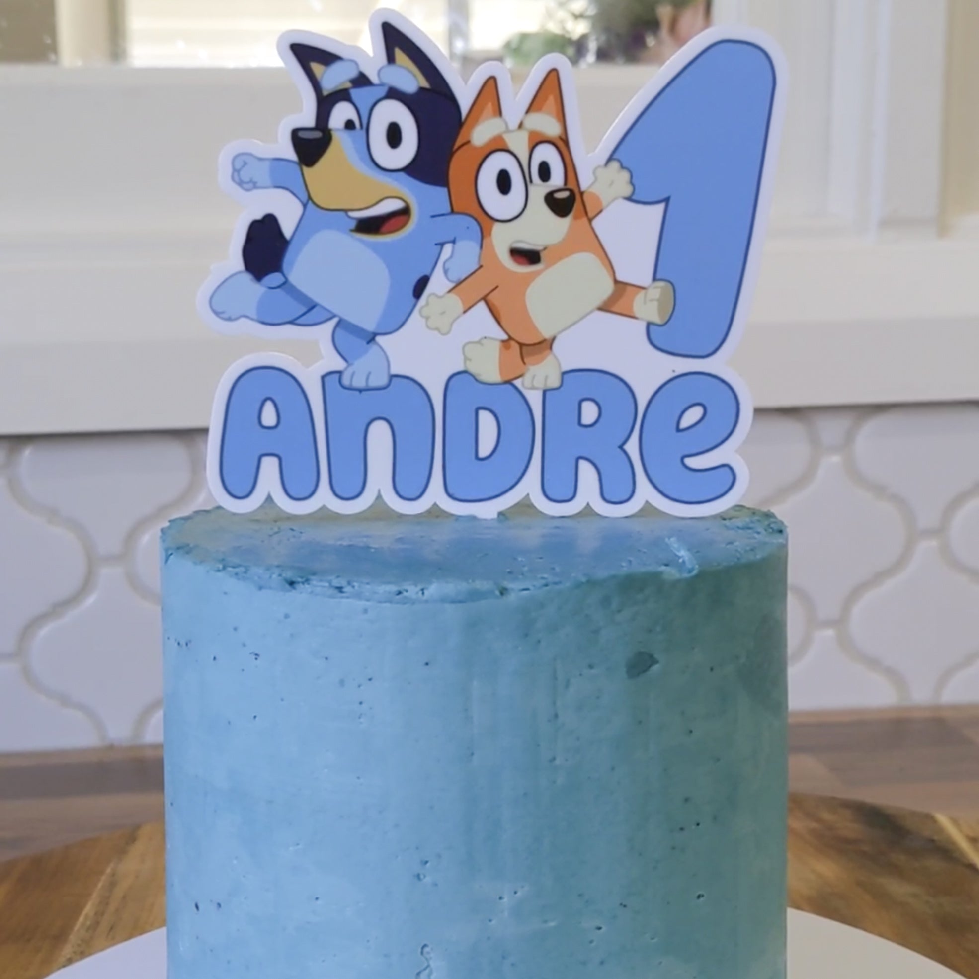 Bluey shop cake topper