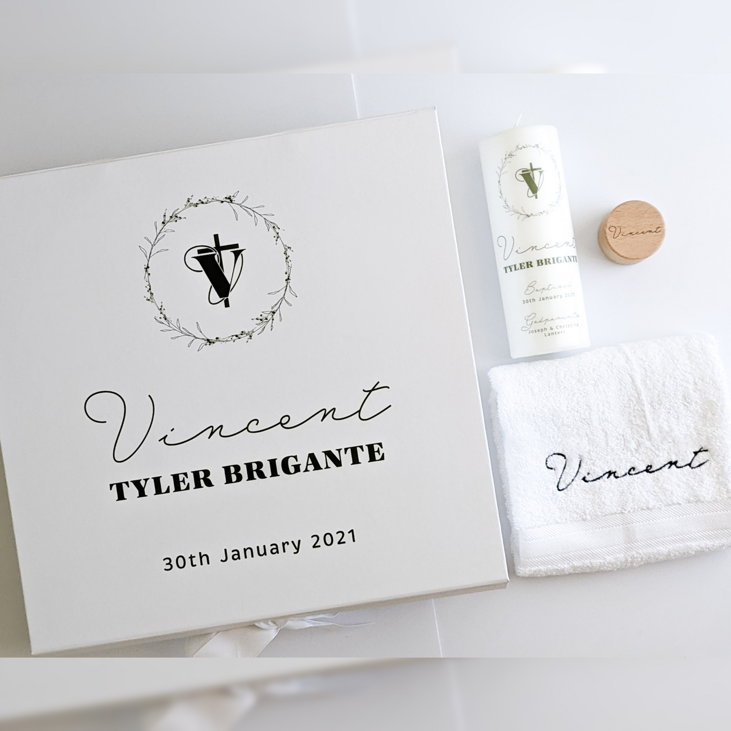 Embroidered hand towel