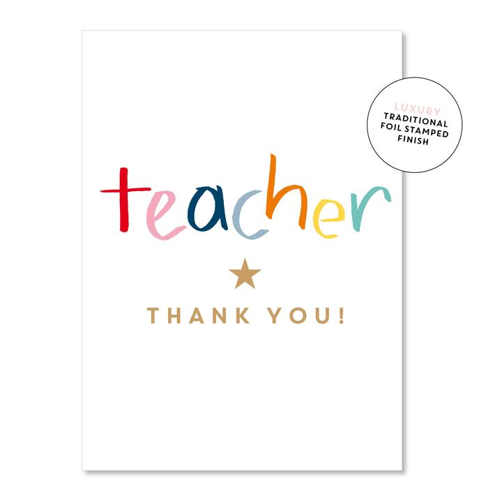 Thanks Teacher Card