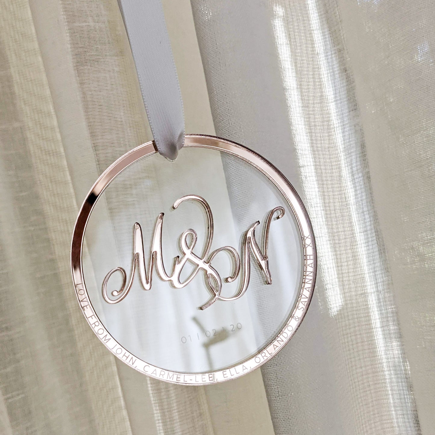 Personalised Circle Wedding Charm