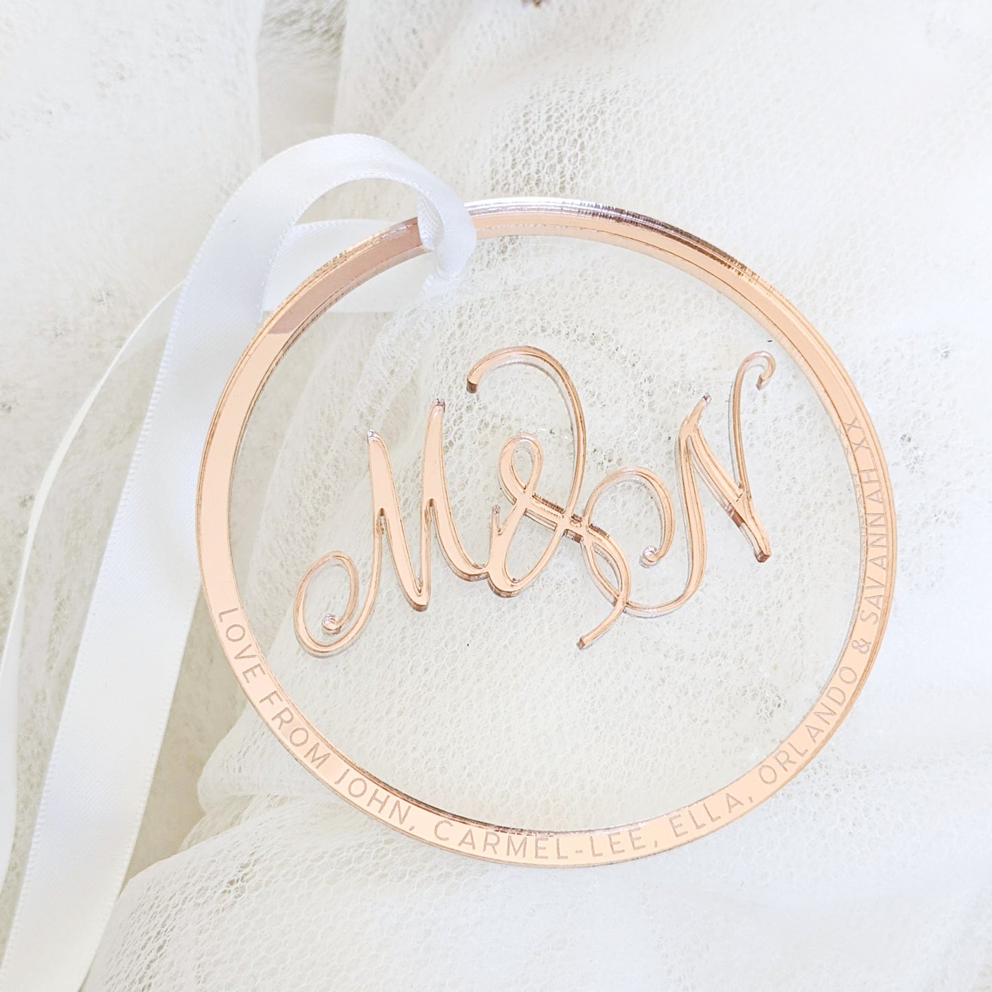Personalised Circle Wedding Charm