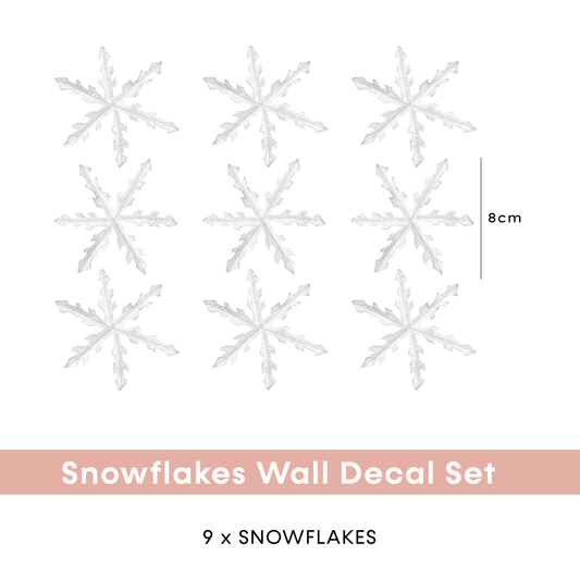 Snowflake Wall Decal Set