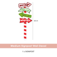 Grinch & Sign Post Wall Decal Set