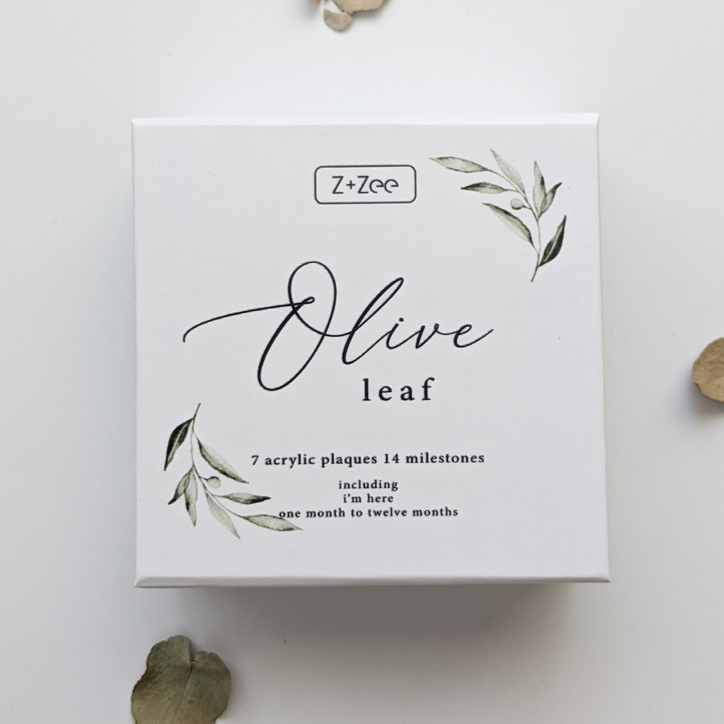 Olive Leaf Milestone Plaques