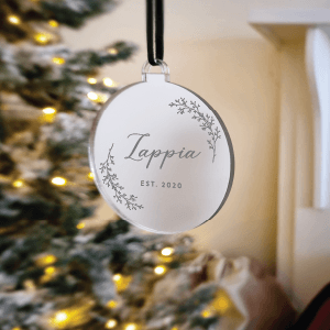 2D Personalised Christmas Bauble