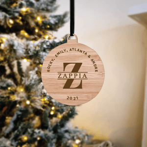 Personalised Surname Bauble