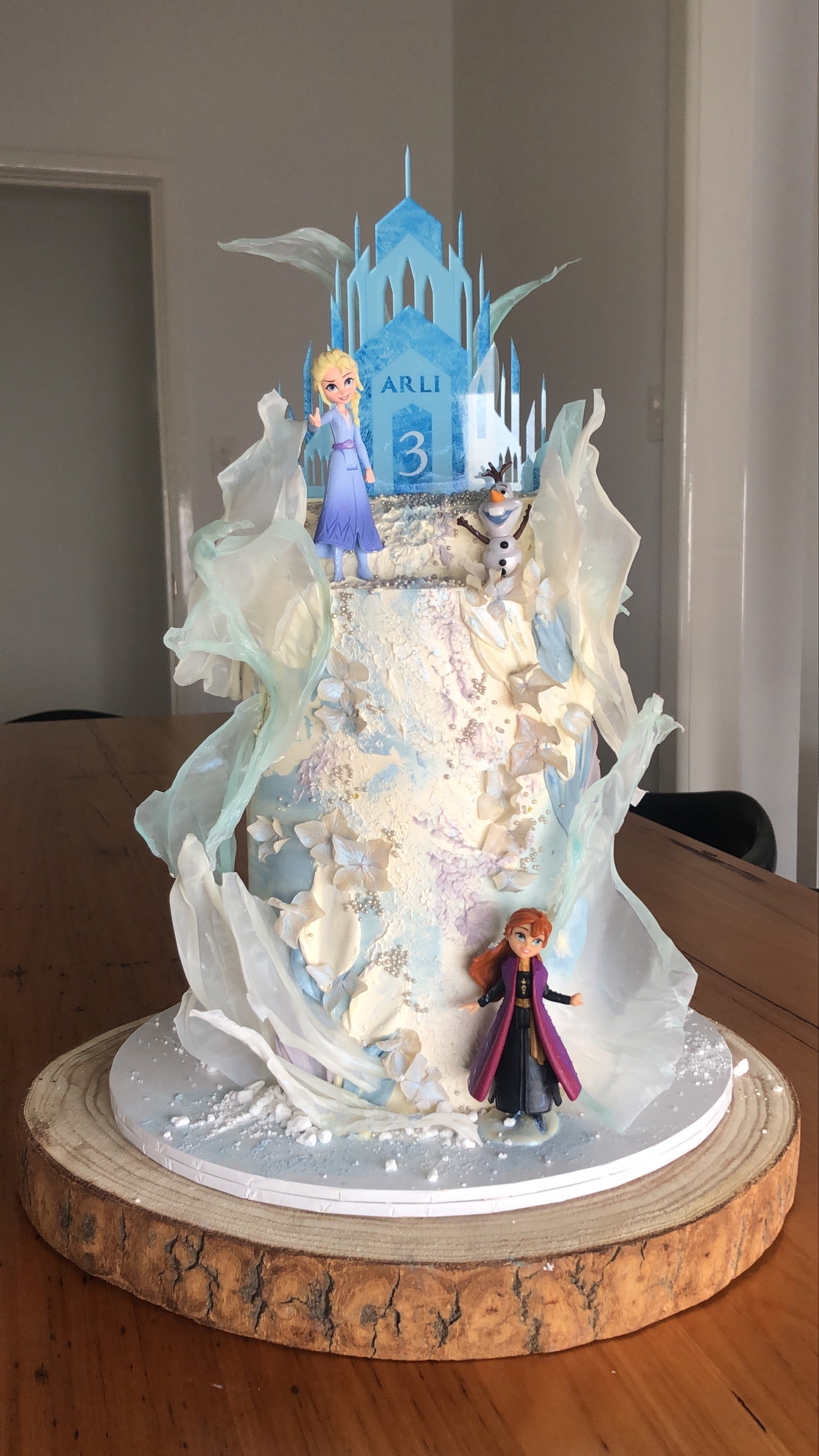 Princess Castle Birthday Cake Topper Glitter Card – LissieLou