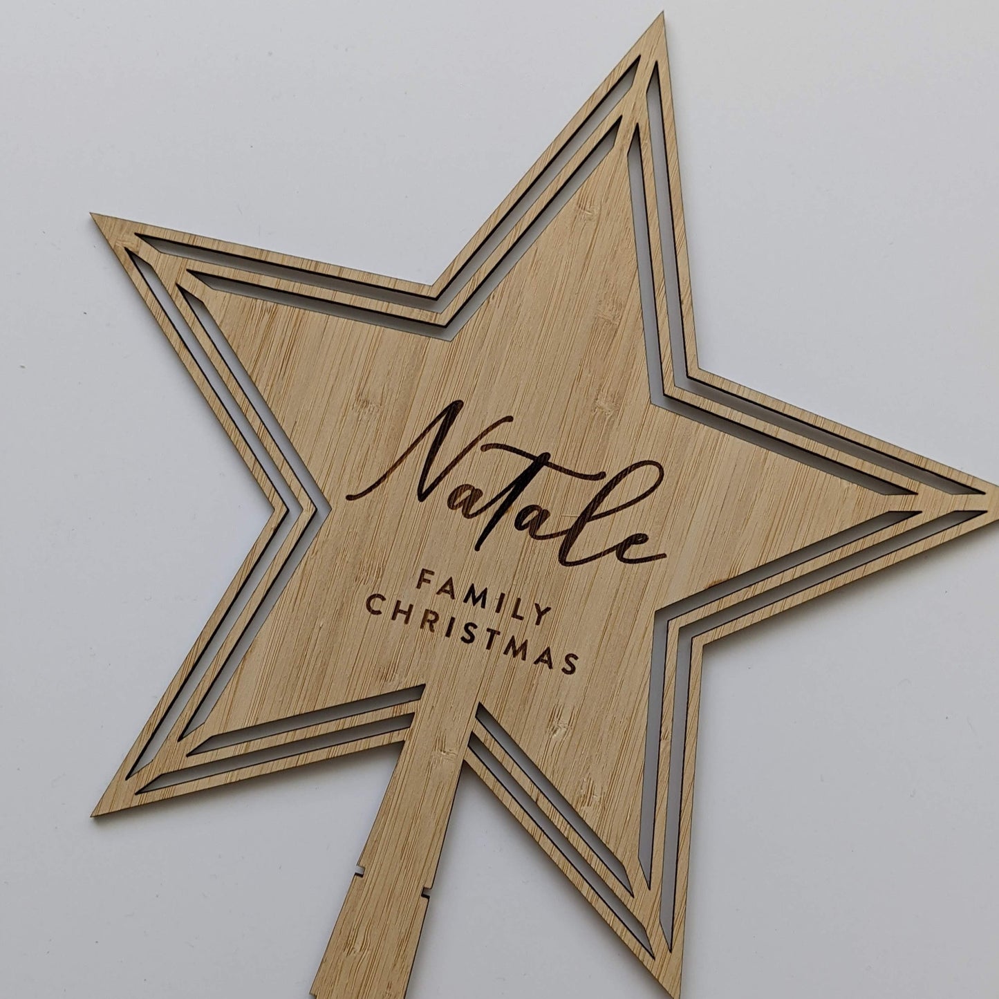 Personalised Christmas Star Topper
