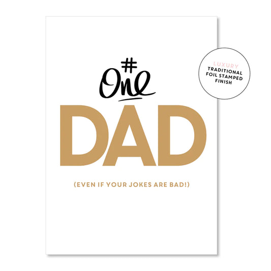 Number One Dad Greeting Card